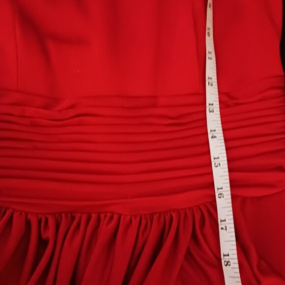 Mikael Aghal, Jersey‎ Knit Layered Party Dress in Red, Size 2, *NWT - Picture 15 of 16